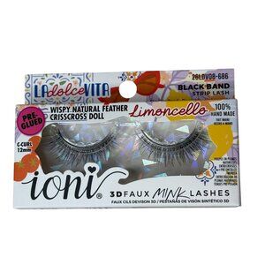 Ioni LA Dolce Vita Limoncello Pre-Glued Faux Mink Wispy Feather Lashes